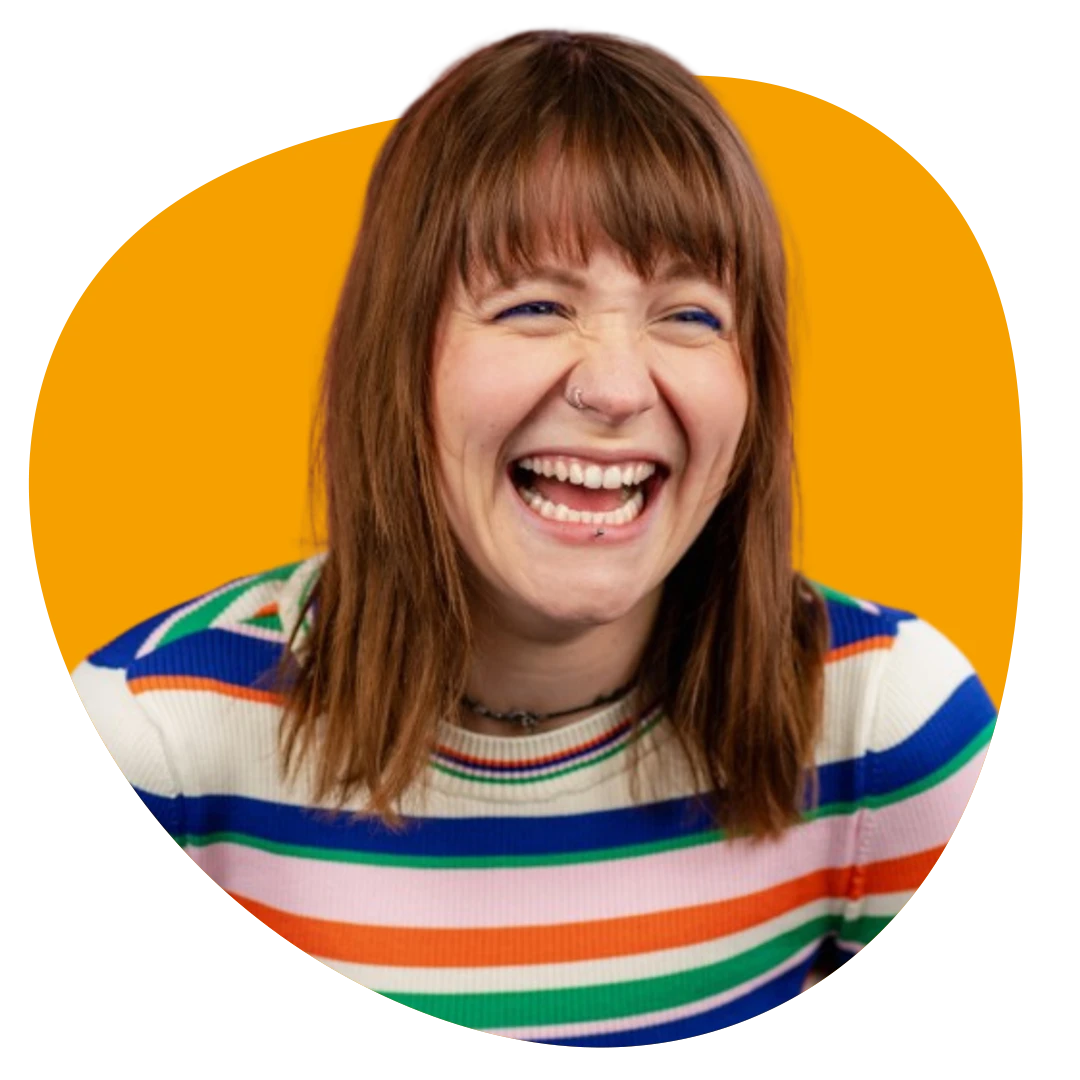 Nicole Woebse Profilbild orange